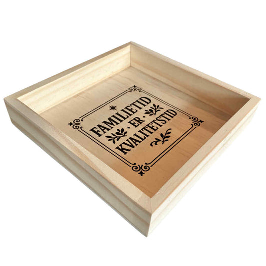 Pyntefat i tre – «Familietid er kvalitetstid»