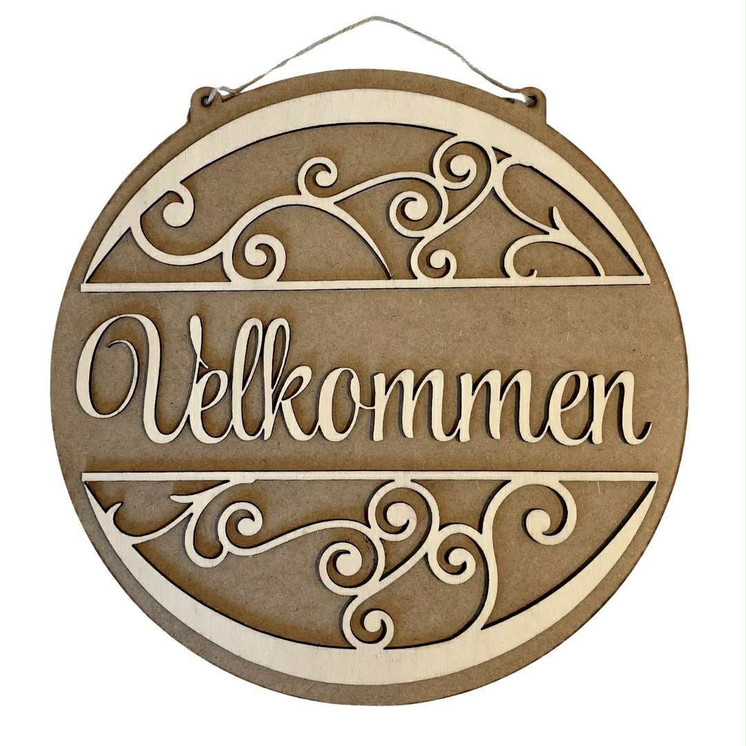 Velkommen - Skilt i kryssfiner og HDF