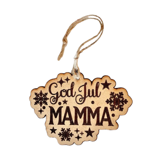 Juletrepynt - God jul mamma