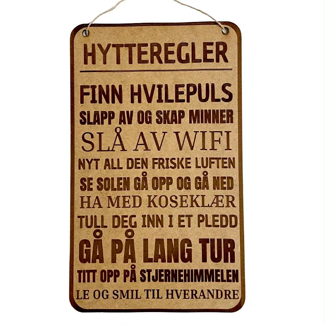 Hytteregler – Finn Hvilepulsen