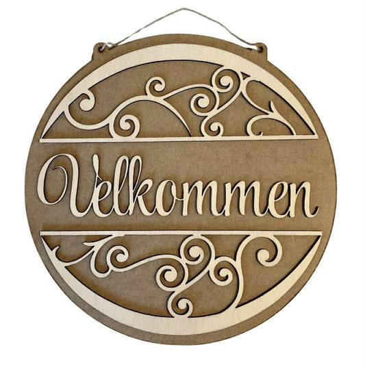 Velkommen - Skilt i kryssfiner og HDF